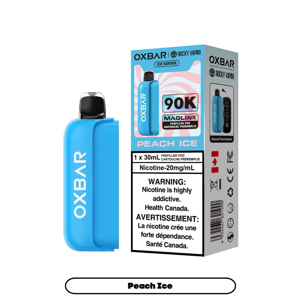 Rocky Vapor Oxbar Maglink 90K Prefilled Pod - Peach Ice